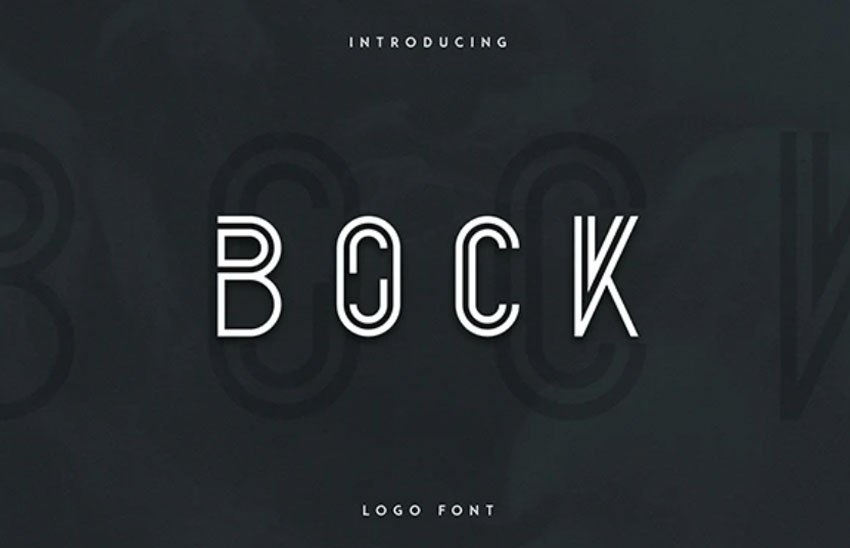 Bock Logo Font