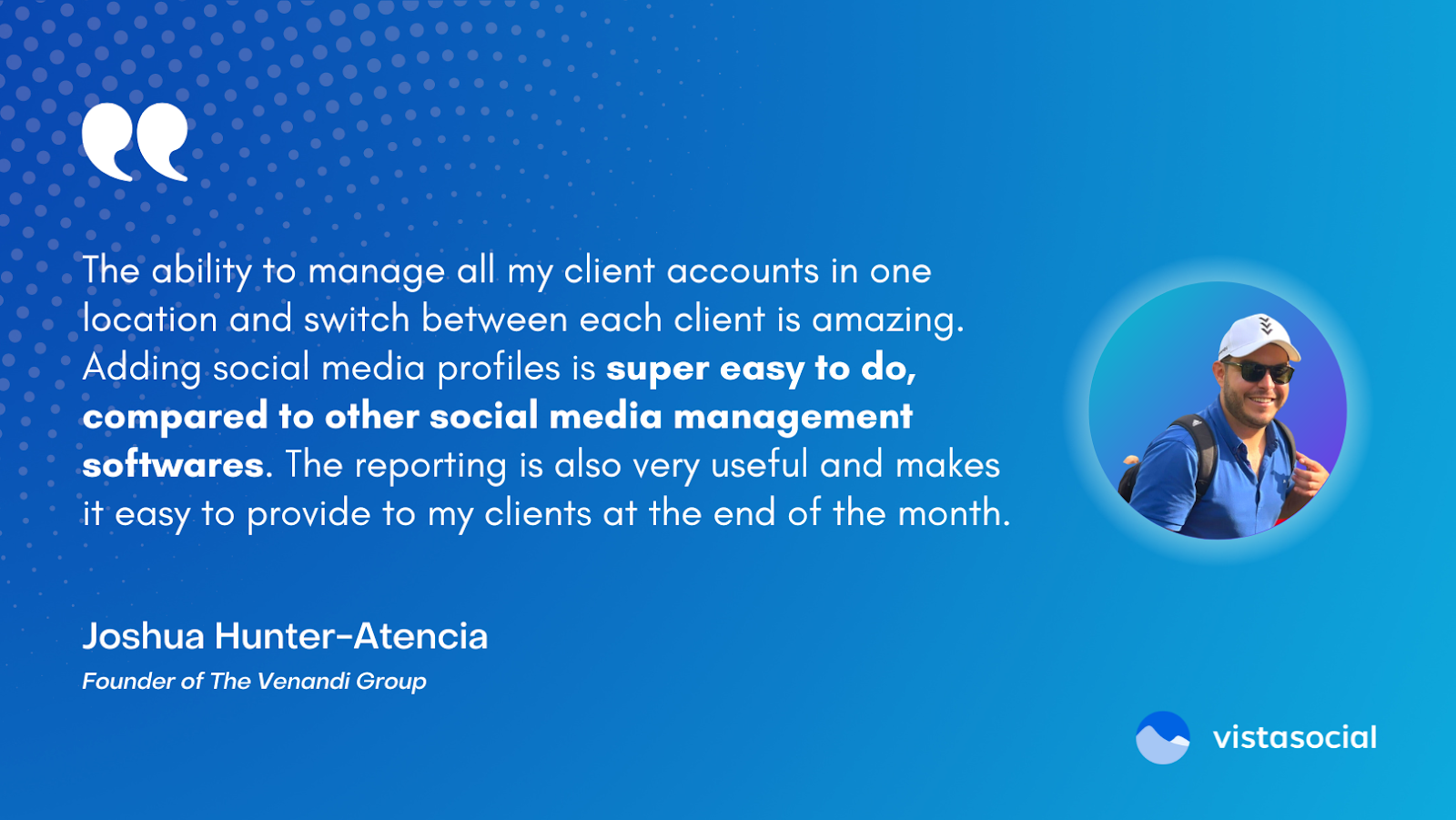 Hootsuite alternatives for agencies | Why The Venandi Group switched from Hootsuite to Vista Social