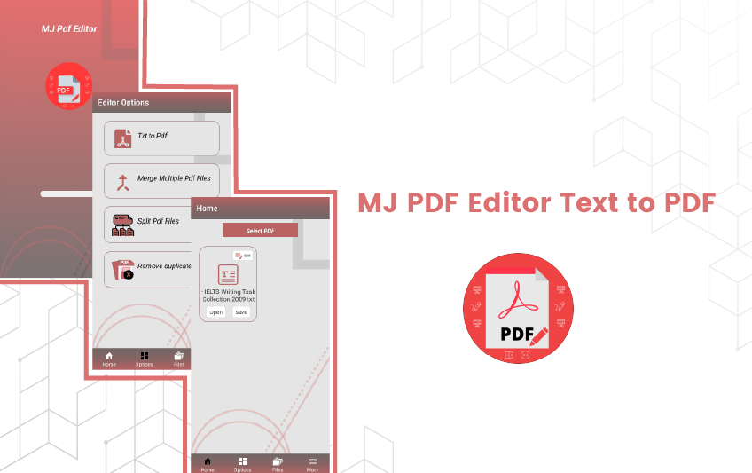 MJ PDF Editor Text To PDF