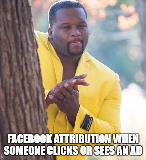 Facebook attribution window is quite like this.
