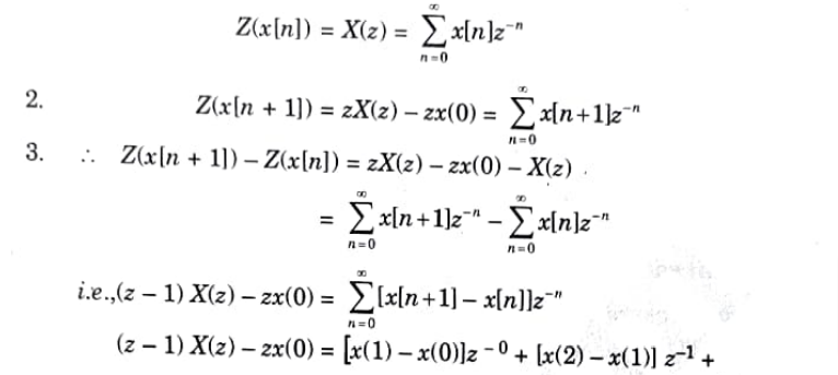 State and prove initial and final value theorem for Z-transform