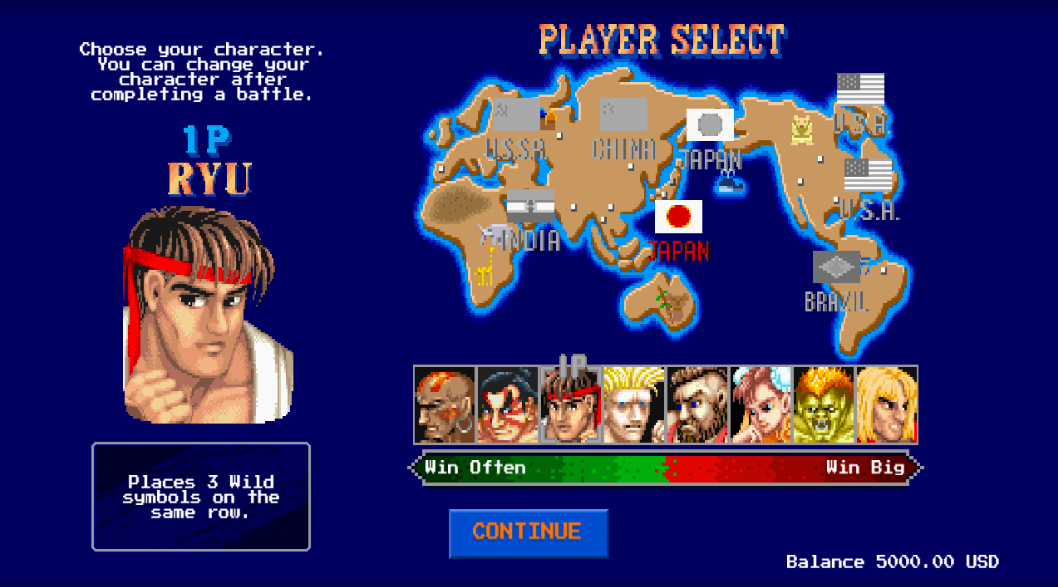 Street Fighter II slot 3