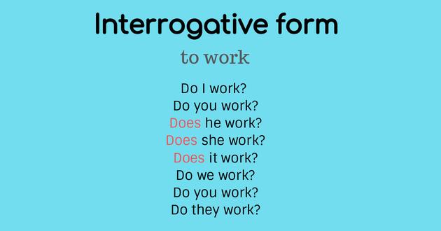 interrogative simple present