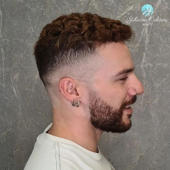 Man rocking accessories shows off his unique  hairstyle