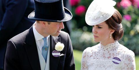 Even Kate Middleton and Prince William Have to Wear A Name Tag at Royal Ascot. 