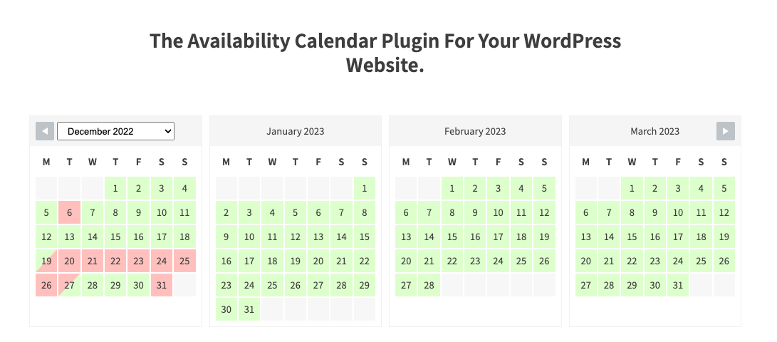 WP Simple Booking Calendar