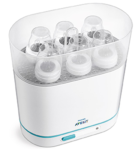 Best Sterilizer for small Spaces: Philips AVENT 3-in-1 Electric Steam Sterilizer