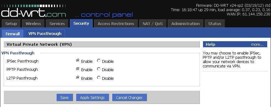 whr-g300nv2-VPN Passthrough