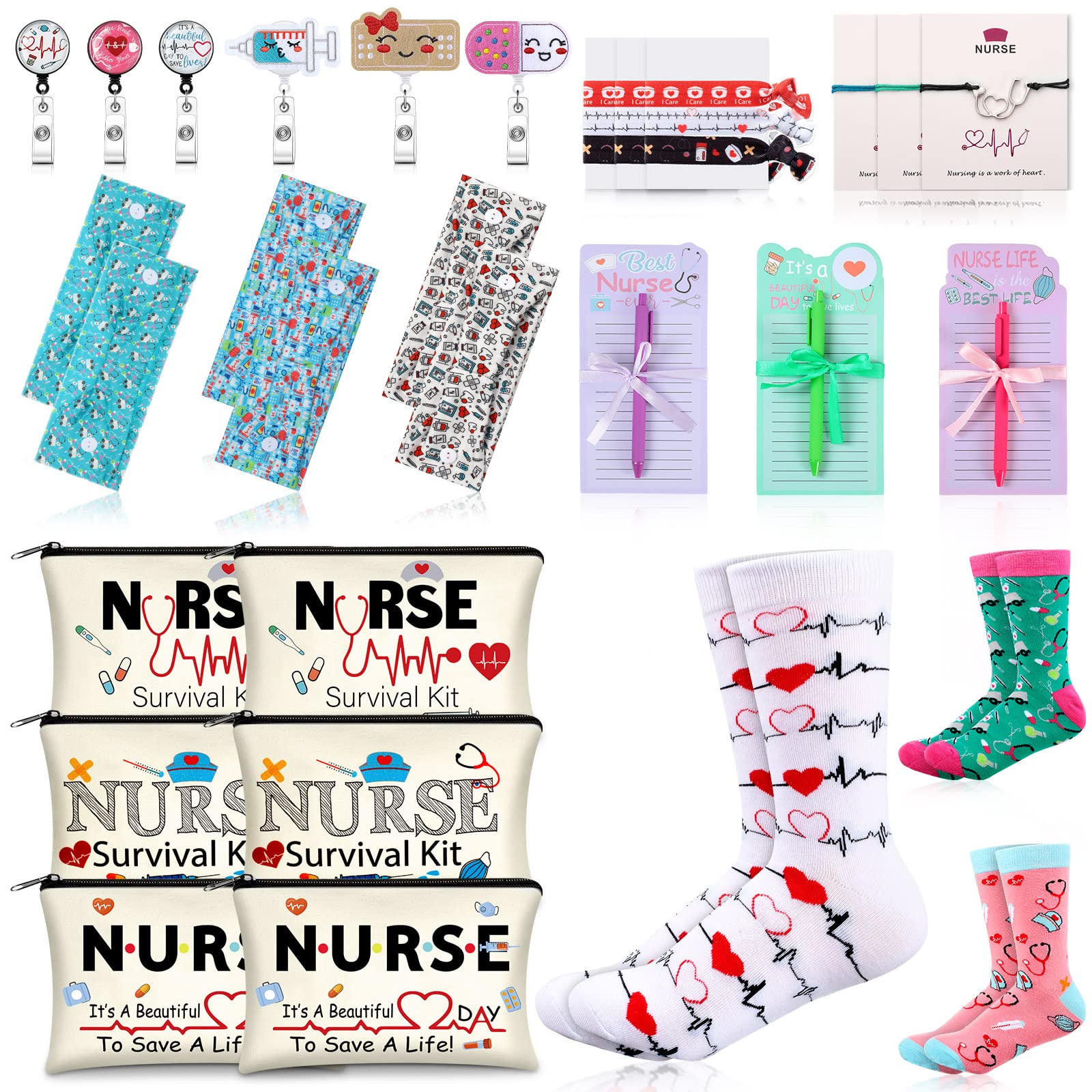 Hotop 48 Pcs 2023 Nurse Week Gifts Nurse Survival Kit