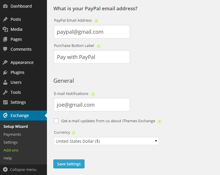 Configurar PayPal