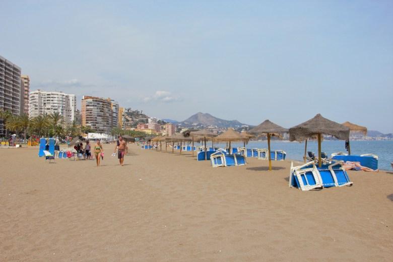 Strand von Málaga