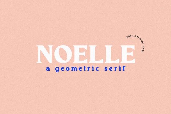 Noelle Font | Modern Serif Font | Serif | TemplateDuo