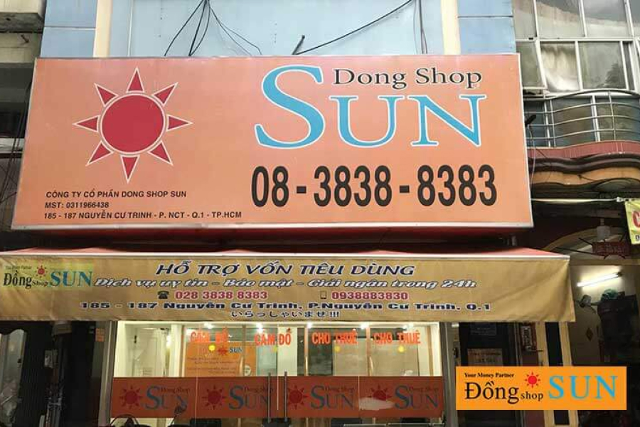 Dong Shop Sun - Địa chỉ cầm đồ giá cao, lãi suất thấp Quận 1