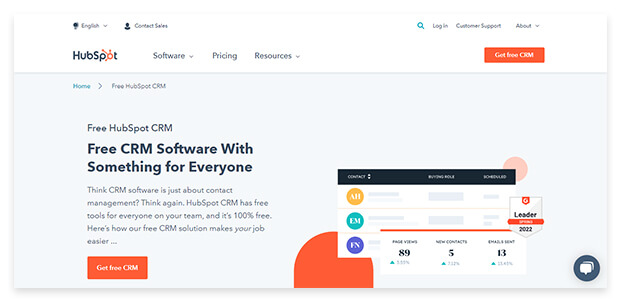 Best email platform software #1: Hubspot