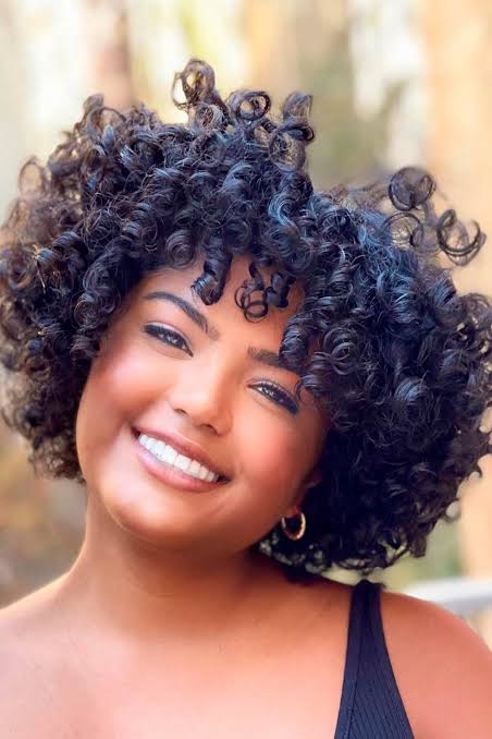 Chubby Face Short Curly Hairstyles: