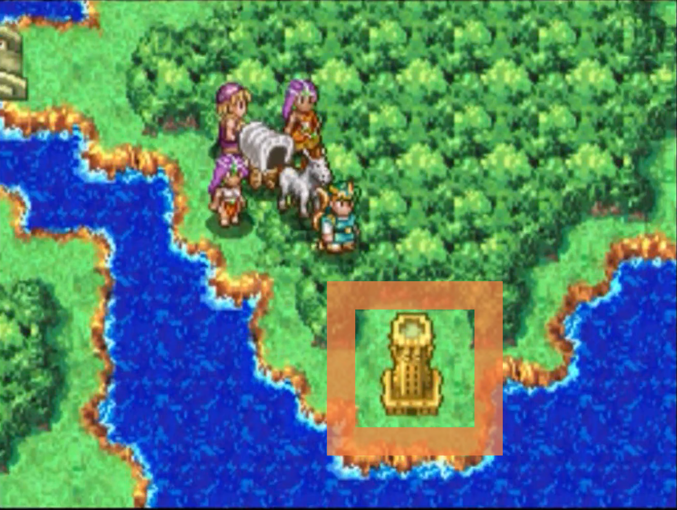 Follow this path to reach the Pharos Tower (3) | Dragon Quest IV