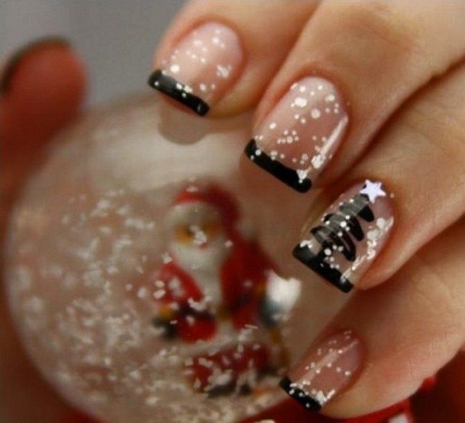 Festliche Maniküre mit Weihnachtsbaum für das neue Jahr 2022: 16 schöne Nageldesign-Optionen