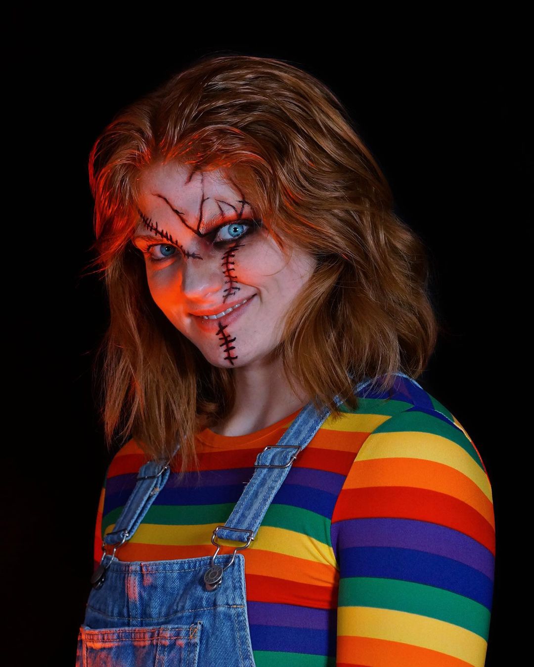 Clownish Chucky Makeup Look