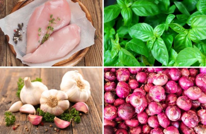 Nguyên liệu làm ức gà áp chảo