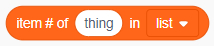 item of thing in list list block