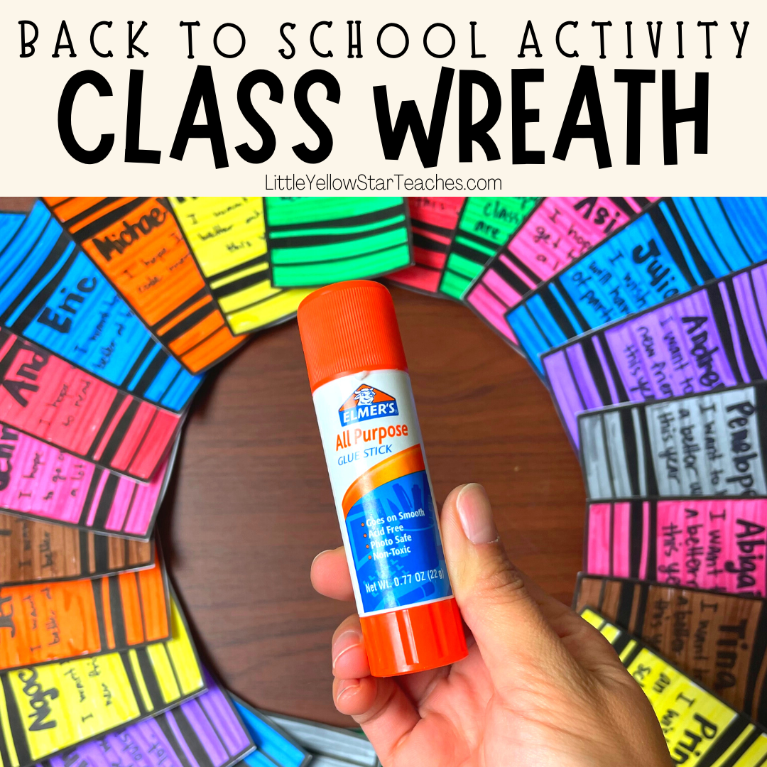 Back To School Activity - Create Your Own Classroom Wreath! Step 3