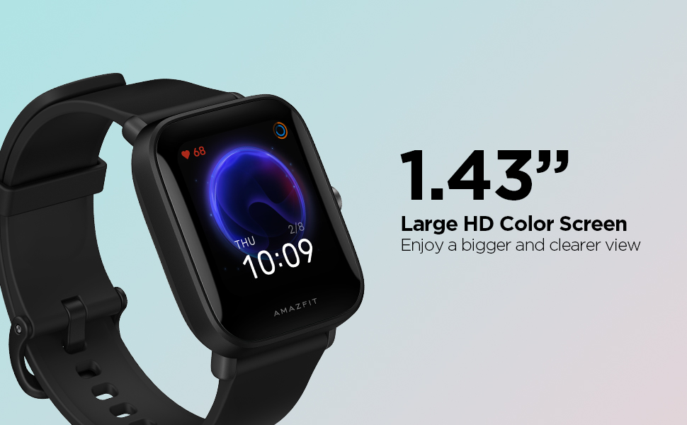 Smart watch with large display