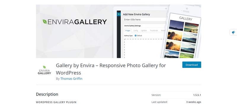 galeria de galerias wordpress por envira