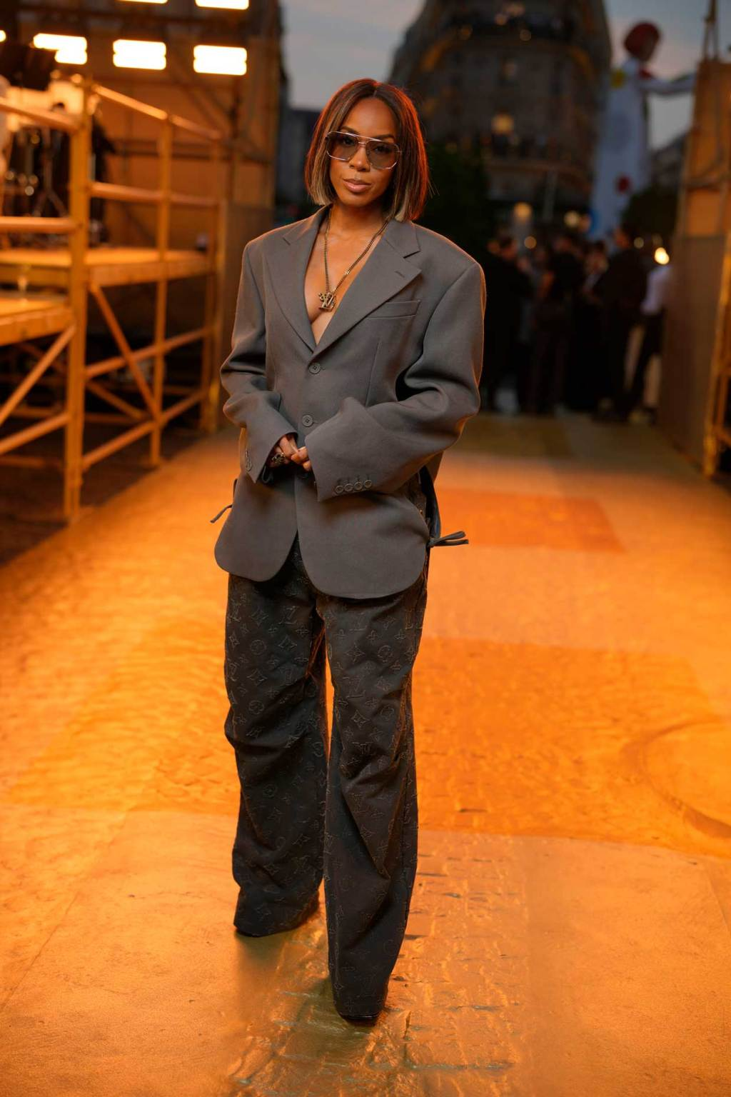 Paris Fashion Week Menswear Spring/Summer 2024: Kelly Rowland shows she's the boss with this chic look 