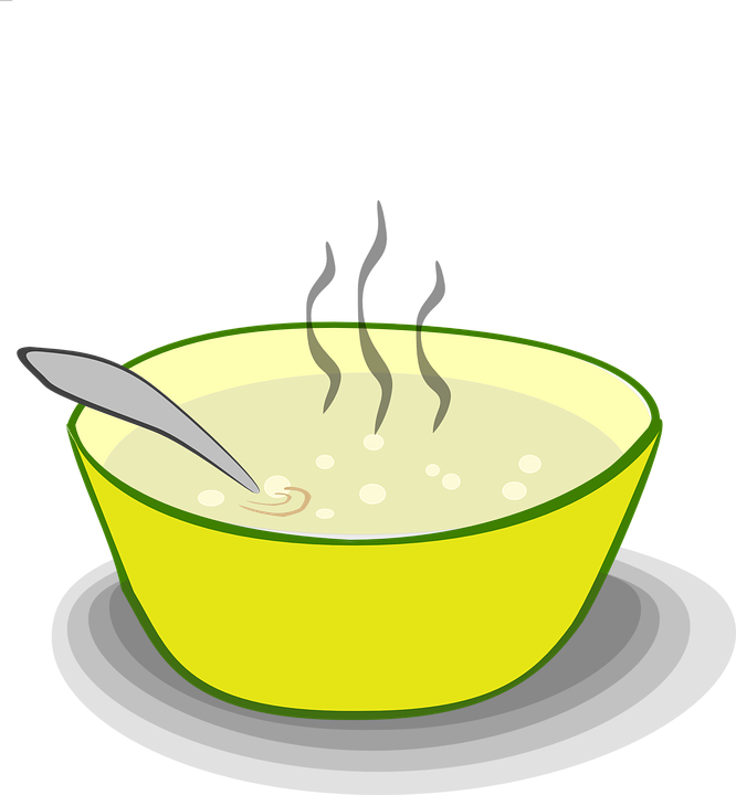 Sweetcorn soup graphic