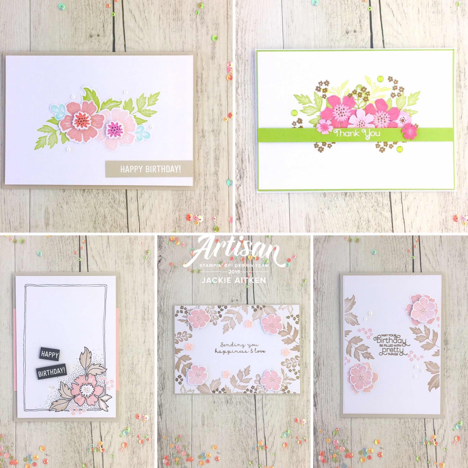 Jaxx Crafty Creations, Stampin Up, Everything Is Rosy, Rose Gold, Floral Cards, Card Kit, Artisan Design Team 2019, 
