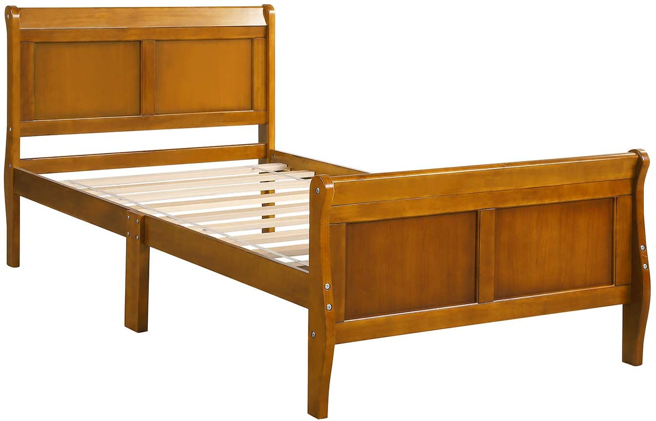 Sleigh bed with slats doesnt need a box spring.