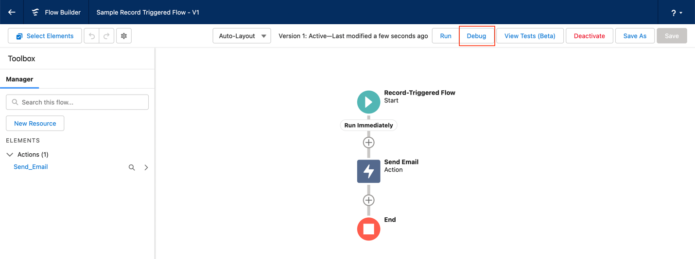 Debugging Salesforce Flows on Canvas