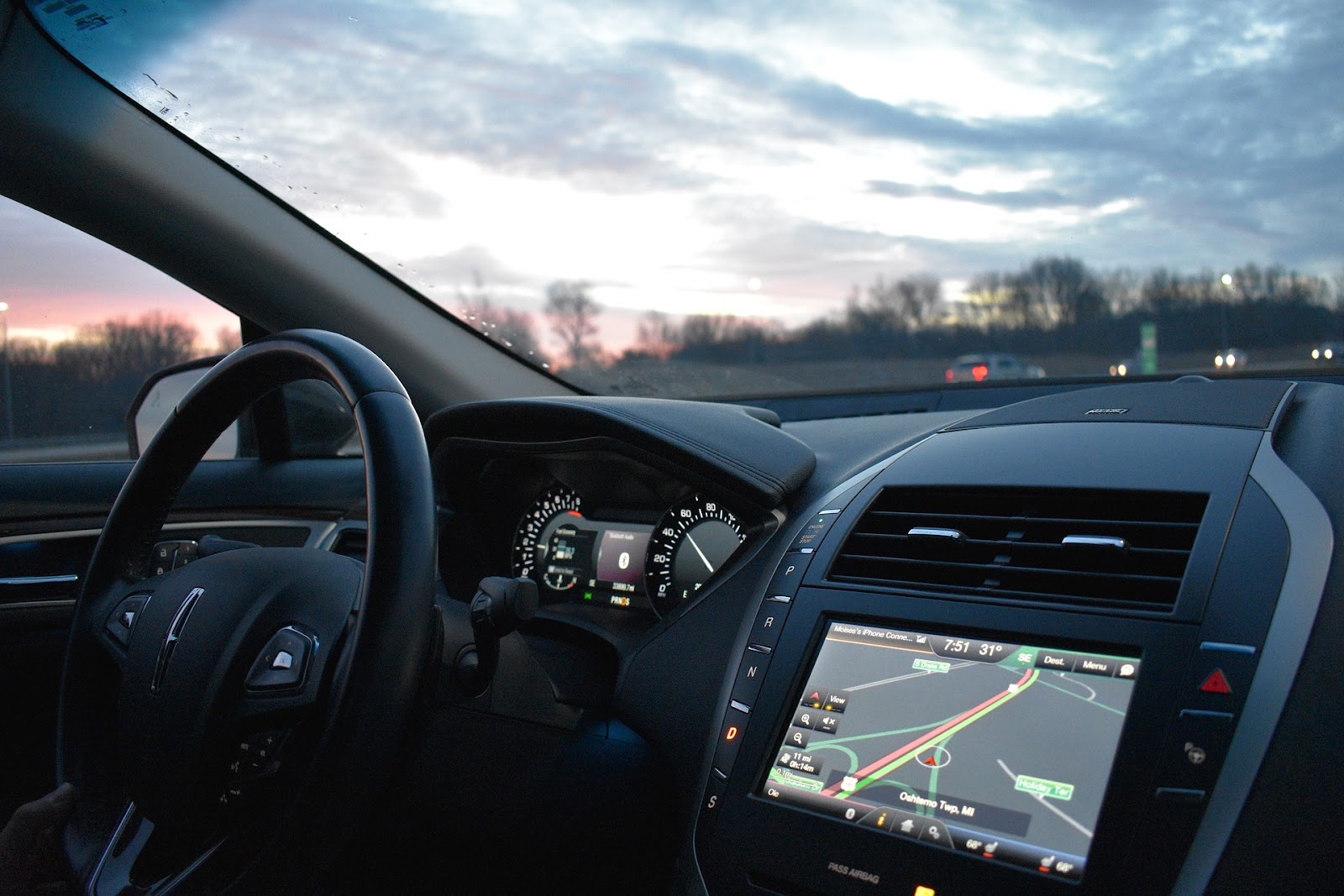 GPS system inside a car