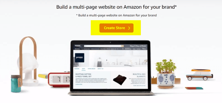 How to create Amazon store homepage