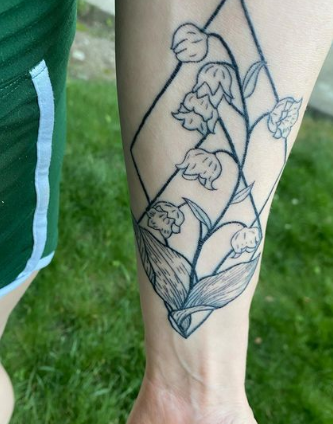 Triangle Lily Of The Valley Tattoo