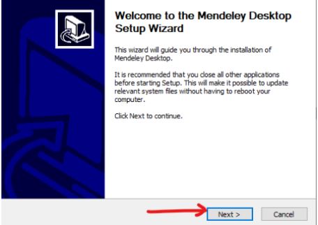 Klik “Yes” lagi apabila muncul jendela Mendeley Desktop Setup seperti gambar di bawah ini.