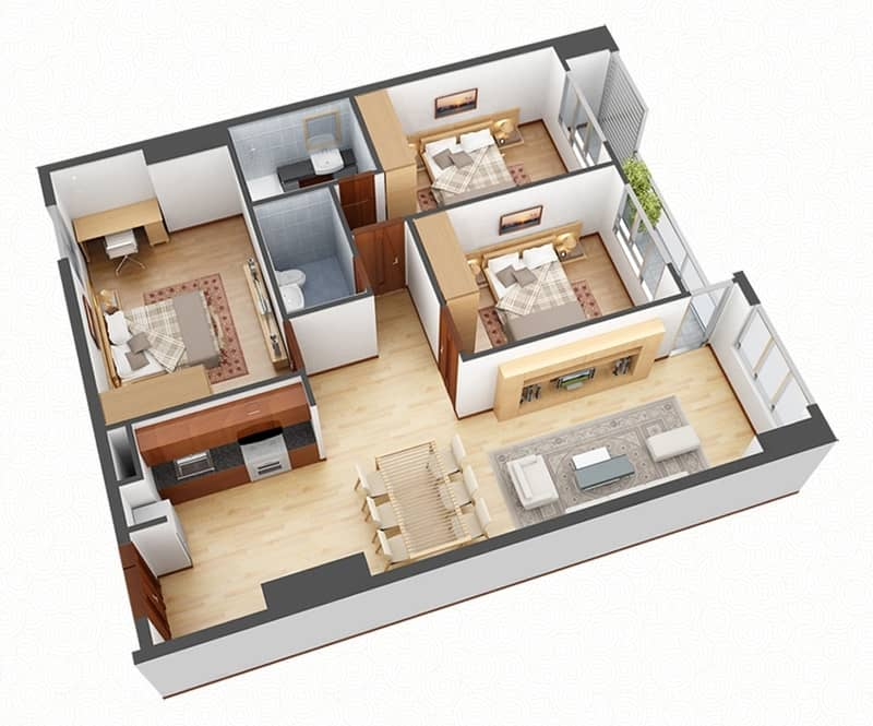 Thiết kế nội thất chung cư trọn gói bao gồm những hạng mục nào?