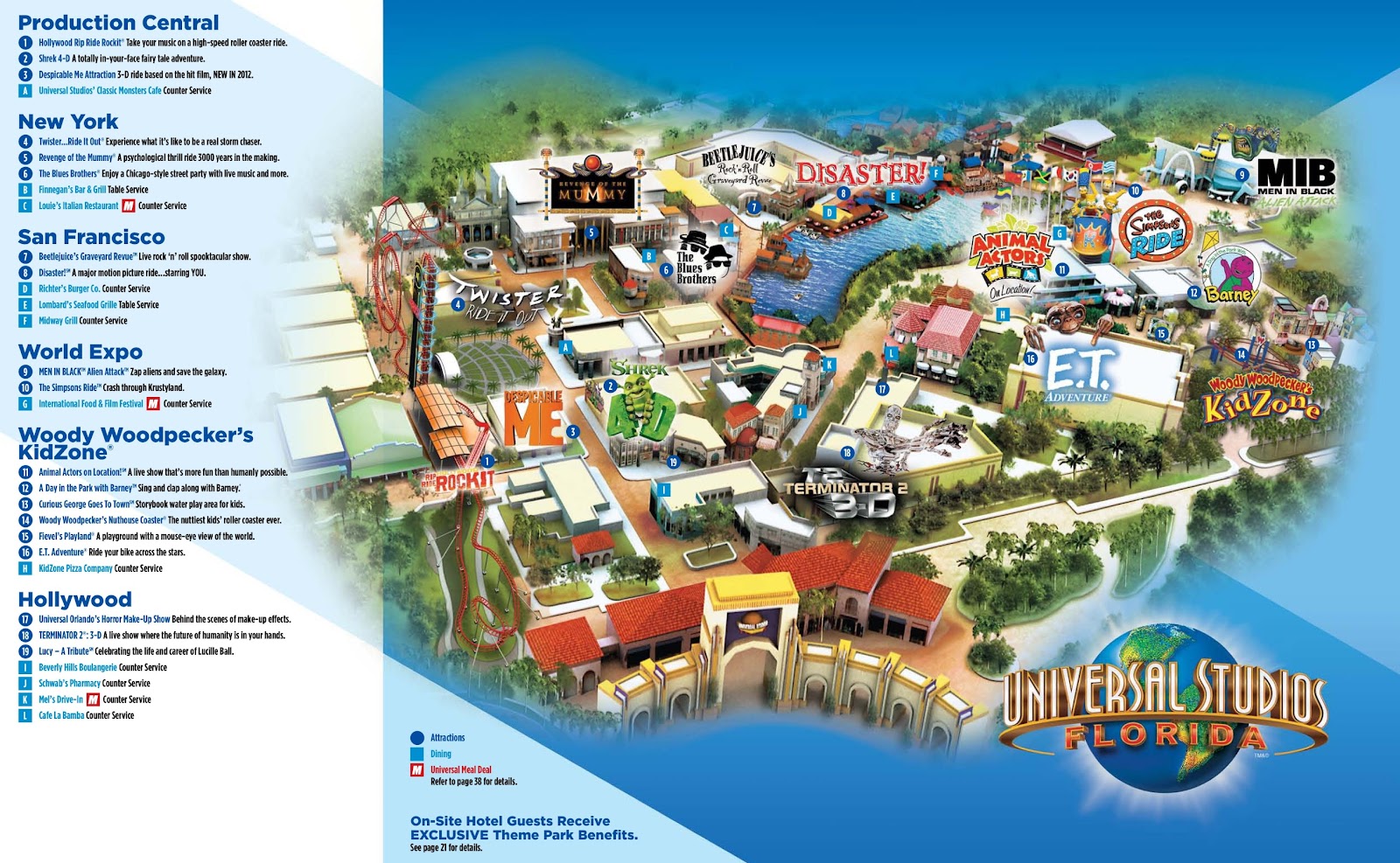 Image result for universal map of rides
