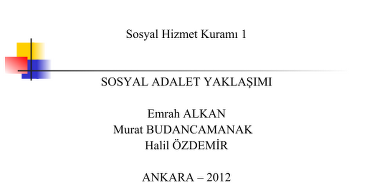 sosyal adalet yaklasimi ppt google slides