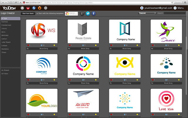 YouiDraw Logo Creator - Chrome Web Store