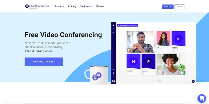 UberConference : conférence audio basée sur le cloud