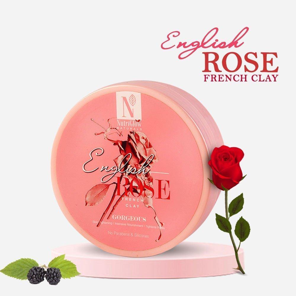 Nutriglow English Rose French Clay | Best Skin Whitening Rose Face Pack