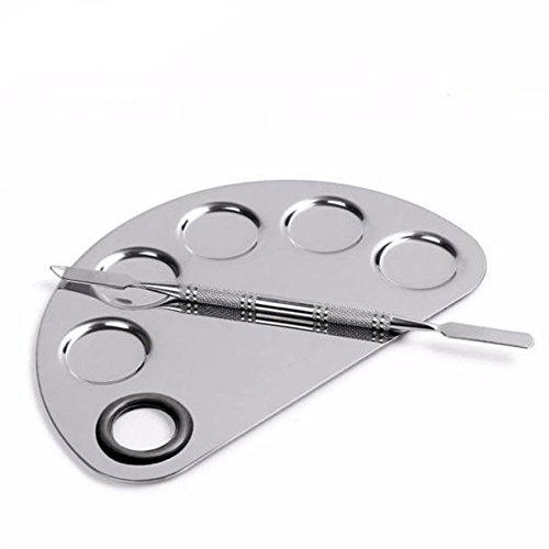 Stainless Steel Makeup Palette Cosmetic Five Holes Mixing Pallete Spatula.jpg