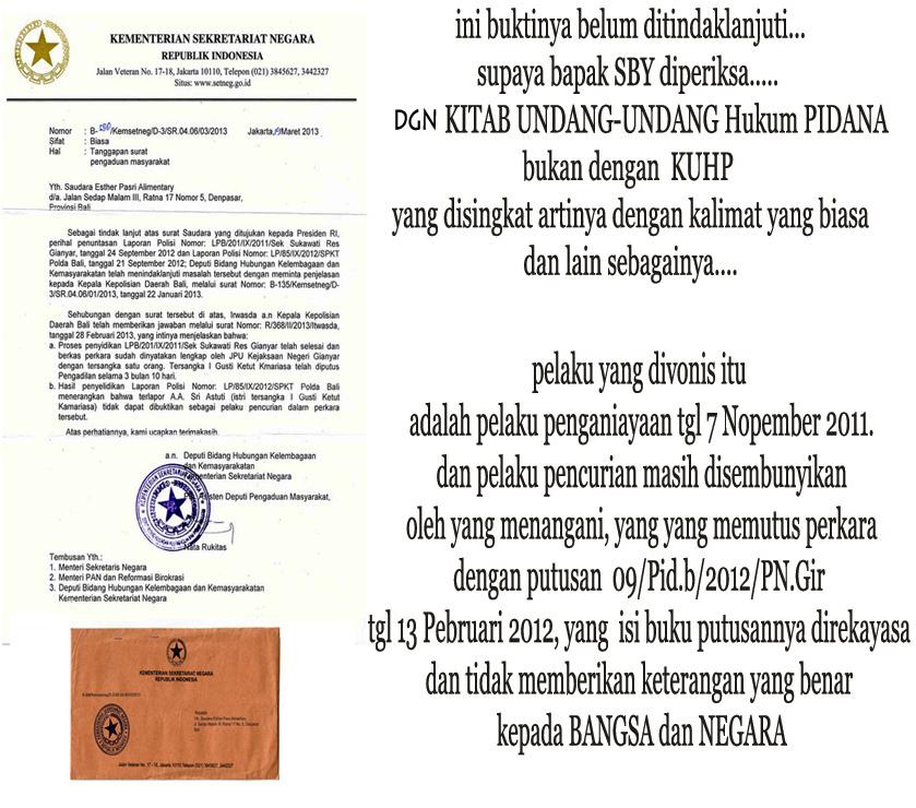 C:\Documents and Settings\All User\My Documents\1 GM\keterangan dokument lain\19032013 saksi korban memohon bapak YTH SBY segera diperiksa tentang dugaan tindak pidana ini.jpg