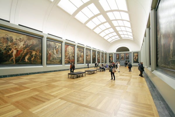 a museum 