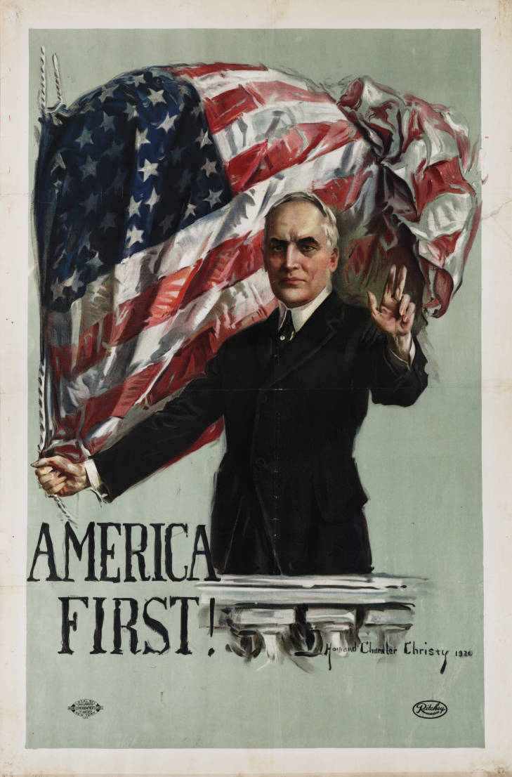 Warren G. Harding campaign poster - Warren G. Harding Collection -