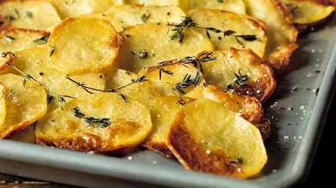 Кружочки картофеля в духовке
