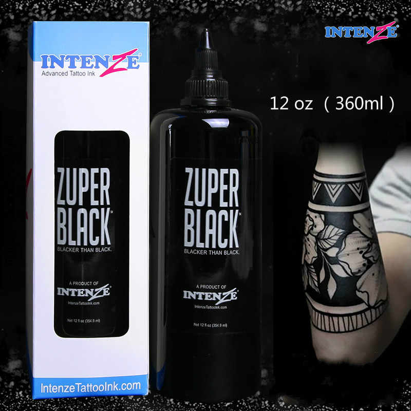 6. Zuper Black By Intenze Professional Tattoo Ink (หมึกสักสีดำที่มืดที่สุด)