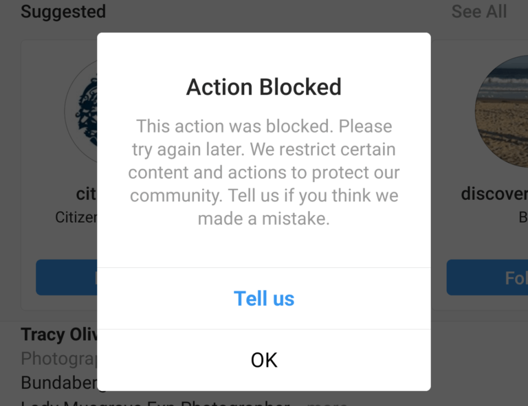 Instagram Action Blocked: How To Fix It - Hiking Illustrated