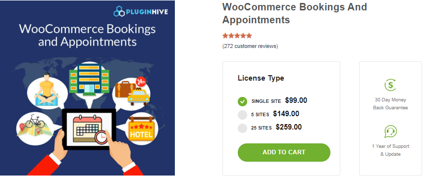 WooCommerce Bookings and Appointments 